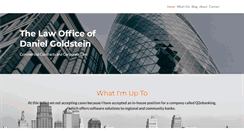 Desktop Screenshot of danielgoldsteinlaw.com