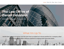 Tablet Screenshot of danielgoldsteinlaw.com